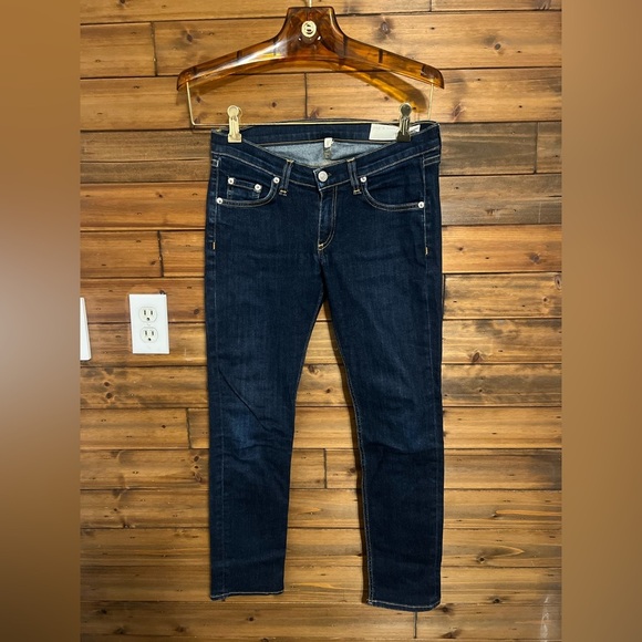 Rag and Bone Capri Dark wash Jeans size 26 great condition - Picture 2 of 11